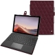 Funda de piel Microsoft Surface Pro 7 - Lie de vin - Couture ( Pantone 5115C ) 