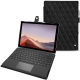 Housse cuir Microsoft Surface Pro 7 - Negre poudro - Couture