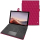 Housse cuir Microsoft Surface Pro 7 - Rose fluo - Couture