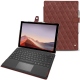 Microsoft Surface Pro 7 leather case - Passion vintage - Couture