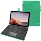 Microsoft Surface Pro 7 leather case - Menthe vintage - Couture