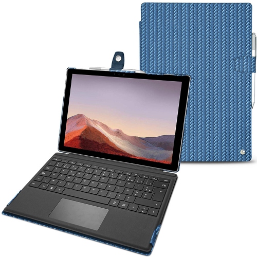 Microsoft Surface Pro 7 leather caseAbaca ishia ( Pantone #395775 ) 