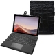 Lederschutzhülle Microsoft Surface Pro 7 - Crocodile nero