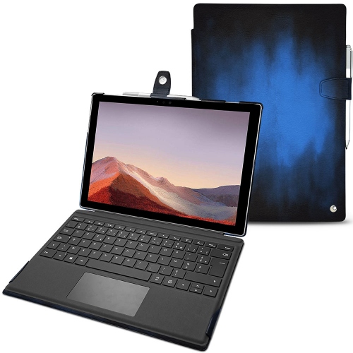 Capa em pele Microsoft Surface Pro 7Bleu Patine