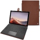Custodia in pelle Microsoft Surface Pro 7 - Marron délicat