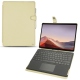Capa em pele Microsoft Surface Pro X - Beige ( Nappa - Pantone 7502C ) 