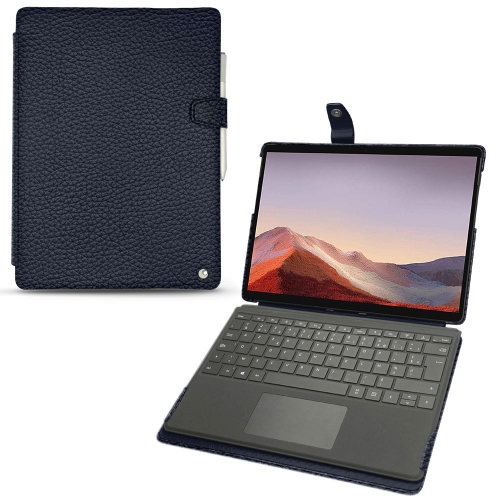 Microsoft Surface Pro X leather caseCobalt ( Pantone #2b253f ) 
