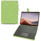 Funda de piel Microsoft Surface Pro X - Vert olive - Couture ( Nappa - Pantone 578U ) 