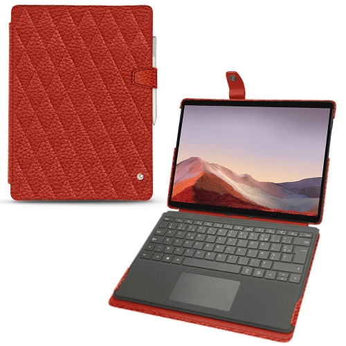 Housse cuir Microsoft Surface Pro XPapaye - Couture ( Pantone #b54317 ) 