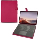 Housse cuir Microsoft Surface Pro X - Rose fluo