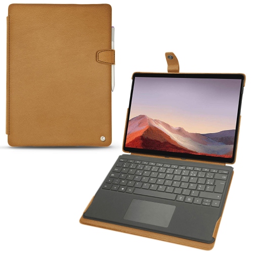 Capa em pele Microsoft Surface Pro XCastan esparciate ( Pantone #824F2A )