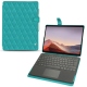 レザーケース Microsoft Surface Pro X - Bleu fluo - Couture