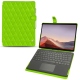 Microsoft Surface Pro X leather case - Vert fluo - Couture