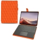 Microsoft Surface Pro X leather case - Orange fluo - Couture