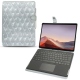 Microsoft Surface Pro X leather case - Platinium - Couture