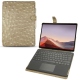 Capa em pele Microsoft Surface Pro X - Autruche desert