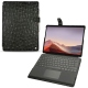 Custodia in pelle Microsoft Surface Pro X - Autruche nero