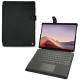 Microsoft Surface Pro X leather case - Noir élégant