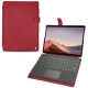 Microsoft Surface Pro X leather case - Rouge passion