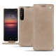 Housse cuir Sony Xperia 1 II - Taupe vintage ( Pantone 7530C ) 