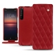 Custodia in pelle Sony Xperia 1 II - Rouge - Couture ( Nappa - Pantone 199C ) 