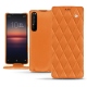 Custodia in pelle Sony Xperia 1 II - Orange - Couture ( Nappa - Pantone 1495U ) 