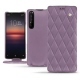 Sony Xperia 1 II leather case - Lilas - Couture ( Nappa - Pantone 2645U ) 