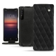 Custodia in pelle Sony Xperia 1 II - Negre poudro - Couture