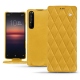 Housse cuir Sony Xperia 1 II - Jaune soulèu - Couture