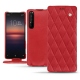 Custodia in pelle Sony Xperia 1 II - Rouge troupelenc - Couture