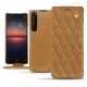 Housse cuir Sony Xperia 1 II - Castan esparciate - Couture