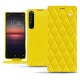 Custodia in pelle Sony Xperia 1 II - Jaune fluo - Couture
