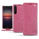 Custodia in pelle Sony Xperia 1 II - Serpent ciclamino