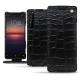Custodia in pelle Sony Xperia 1 II - Crocodile nero