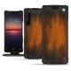 Lederschutzhülle Sony Xperia 1 II - Marron Patine