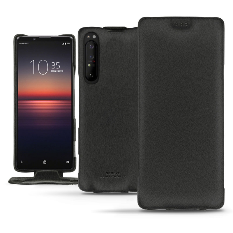 Custodia in pelle Sony Xperia 1 II - Noir PU