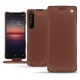 Sony Xperia 1 II leather case - Marron délicat