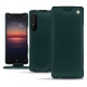 Capa em pele Sony Xperia 1 II - Vert séduisant