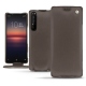 Housse cuir Sony Xperia 1 II - Gris Veggie