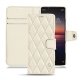 Capa em pele Sony Xperia 1 II - Blanc - Couture ( Bologna - White ) 