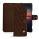 Funda de piel Sony Xperia 1 II - Châtaigne - Couture ( Pantone 476C ) 