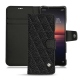 レザーケース SoSony Xperia 1 II - Ebène - Couture ( Sleek P C12 - Black ) 