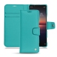 Sony Xperia 1 II leather case - Bleu fluo
