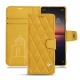 Capa em pele Sony Xperia 1 II - Jaune soulèu - Couture