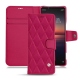 Housse cuir Sony Xperia 1 II - Rose fluo - Couture