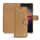 Sony Xperia 1 II leather case - Beige Veggie
