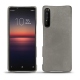 Coque cuir Sony Xperia 1 II - Acier vintage ( Pantone 403C ) 