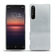 Sony Xperia 1 II leather cover - Platinium ( Pantone 877C ) 