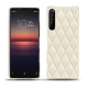 Custodia in pelle Sony Xperia 1 II - Blanc - Couture ( Bologna - White ) 