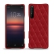 Custodia in pelle Sony Xperia 1 II - Rouge - Couture ( Nappa - Pantone 199C ) 